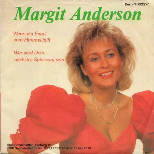 Margit Anderson - Wenn Ein Engel Vom Himmel Fällt (7", Single)