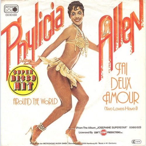 Phylicia Allen - J'ai Deux Amours (Two Loves Have I)  (7", Single)