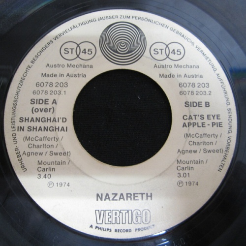Single /  Nazareth  ?– Shanghai'd In Shanghai  /  AUT PRESS / RAR /