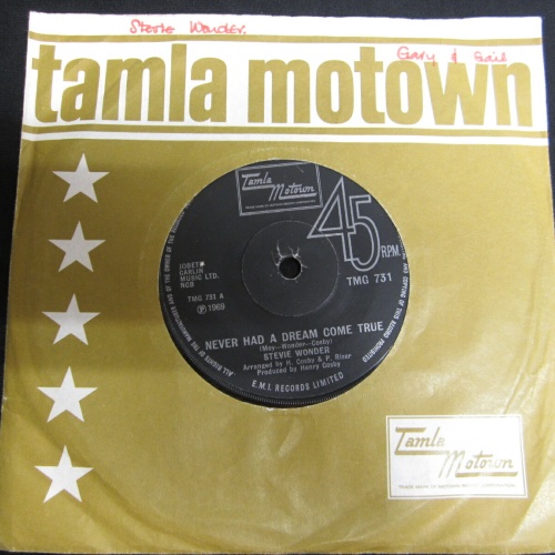 Single /  Stevie Wonder ?– Never Had A Dream Come True   / UK    PRESS / RAR /
