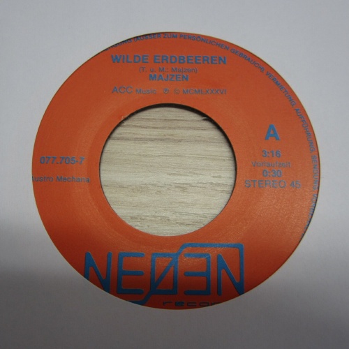 Single / Majzen  ?– Wilde Erdbeeren  / AUT PRESS /   RAR /