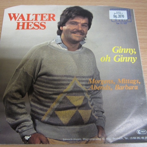 Single  /  Walter Hess  ?– Ginny, Oh Ginny / DE PRESS / RAR /