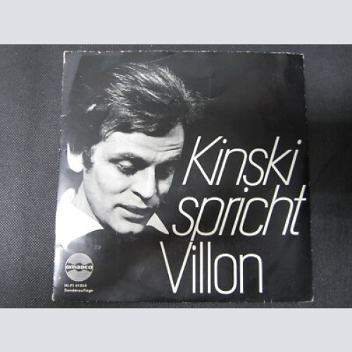 Single /   Kinski  Spricht Villon – Kinski Spricht Villon    /  DE   PRESS /