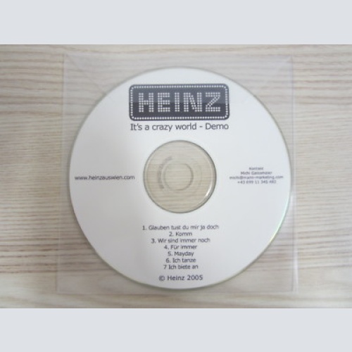 CD / HEINZ AUS WIEN / IT'S A CRAZY WORLD   / PROMO / MUSTER / RARITÄT /