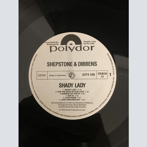 Shepstone & Dibbens - Shady Lady (LP, Album, Promo)