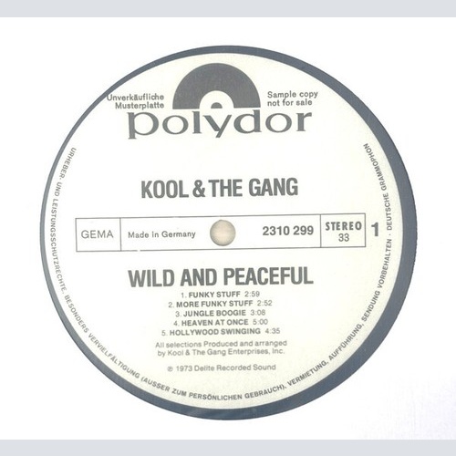 Kool & The Gang - Wild And Peaceful (LP, Album, Promo)