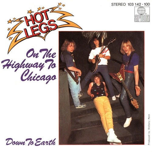 Hot Legs - On The Highway To Chicago (7", Single)
