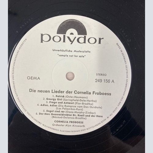 Conny Froboess - Die Neuen Lieder Der Cornelia Froboess (LP, Album, Promo)