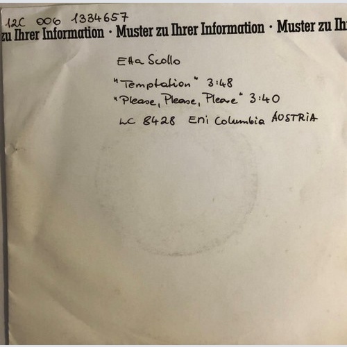 Etta Scollo - Temptation  (7", Single, TP)