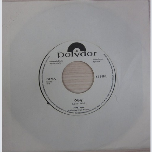 Jerry Toger - Gipsy (7", Single, Promo)