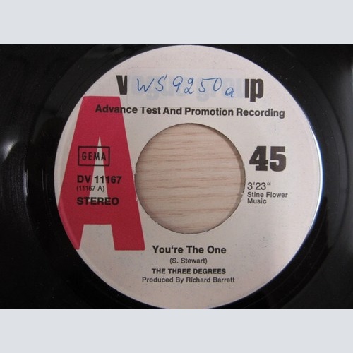 The Three Degrees - You're The One / Stardust (7", Single, Promo)