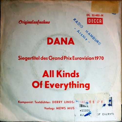 Dana (9) - All Kinds Of Everything (7", Single, Sin)