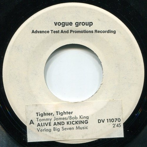 Alive And Kicking* - Tighter, Tighter / Sunday Morning (7", Single, Promo)