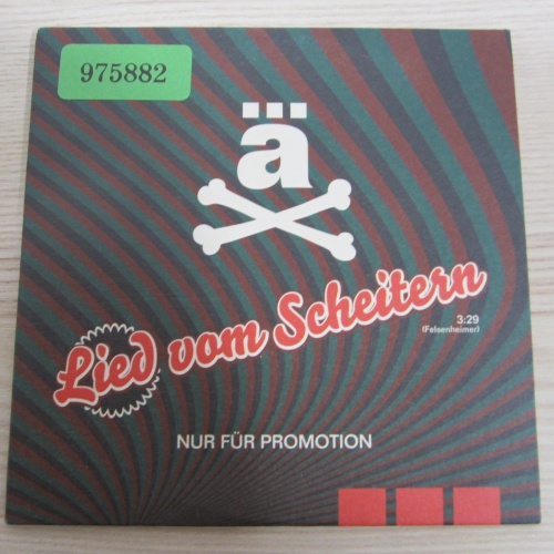 CD / DIE ÄRZTE - Lied vom Scheitern    / PROMO - MUSTER / RARITÄT /