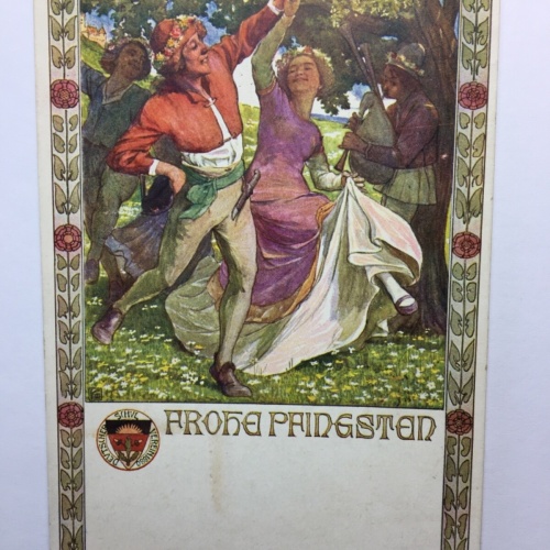 Deutscher Schulverein - Maienfest - Frohe Pfingsten / Künstlerkarte 30128 TH