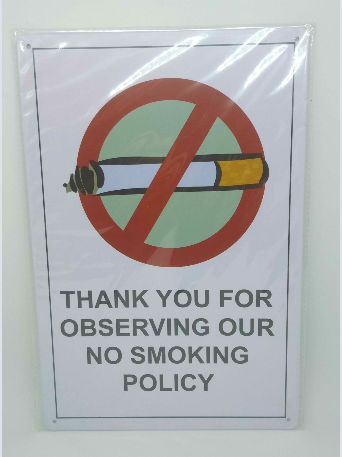 Nostalgie Retro Blechschild "No Smoking Policy" 30x20 50246