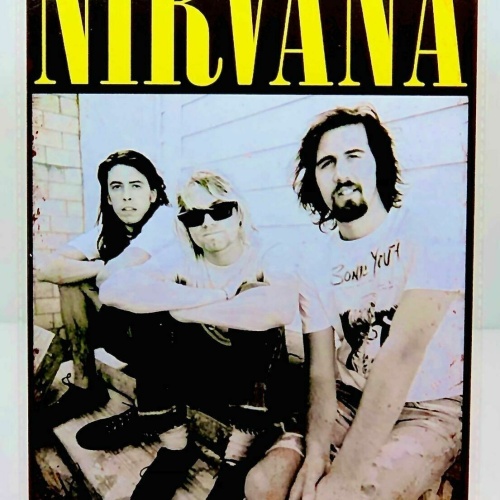 Nostalgie Vintage Retro Blechschild "NIRVANA" 30x20 12033