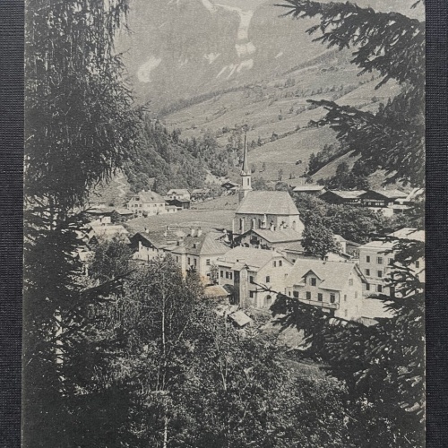 Mühlbach bei Bischofshofen Hochkönig Gebirge Berg Stadt Kirche Salzburg 402313 A