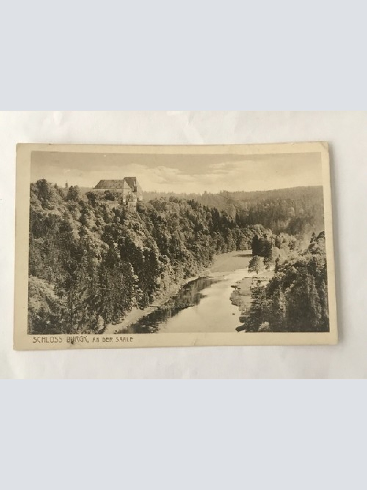 Ak, Schloss Burg, Saale (110203 BW)G