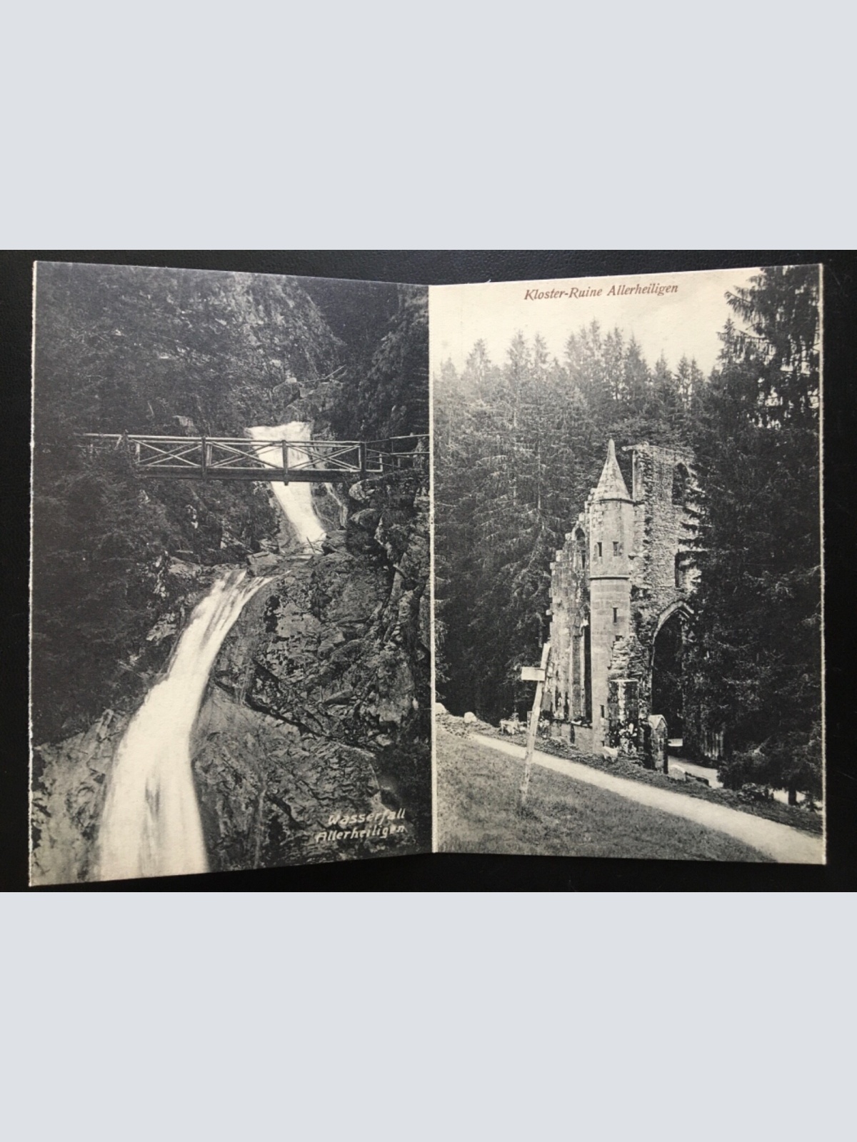 Doppelkarte Allerheiligen - Wasserfall & Kloster-Ruine - Schwarzwald 170009 TH
