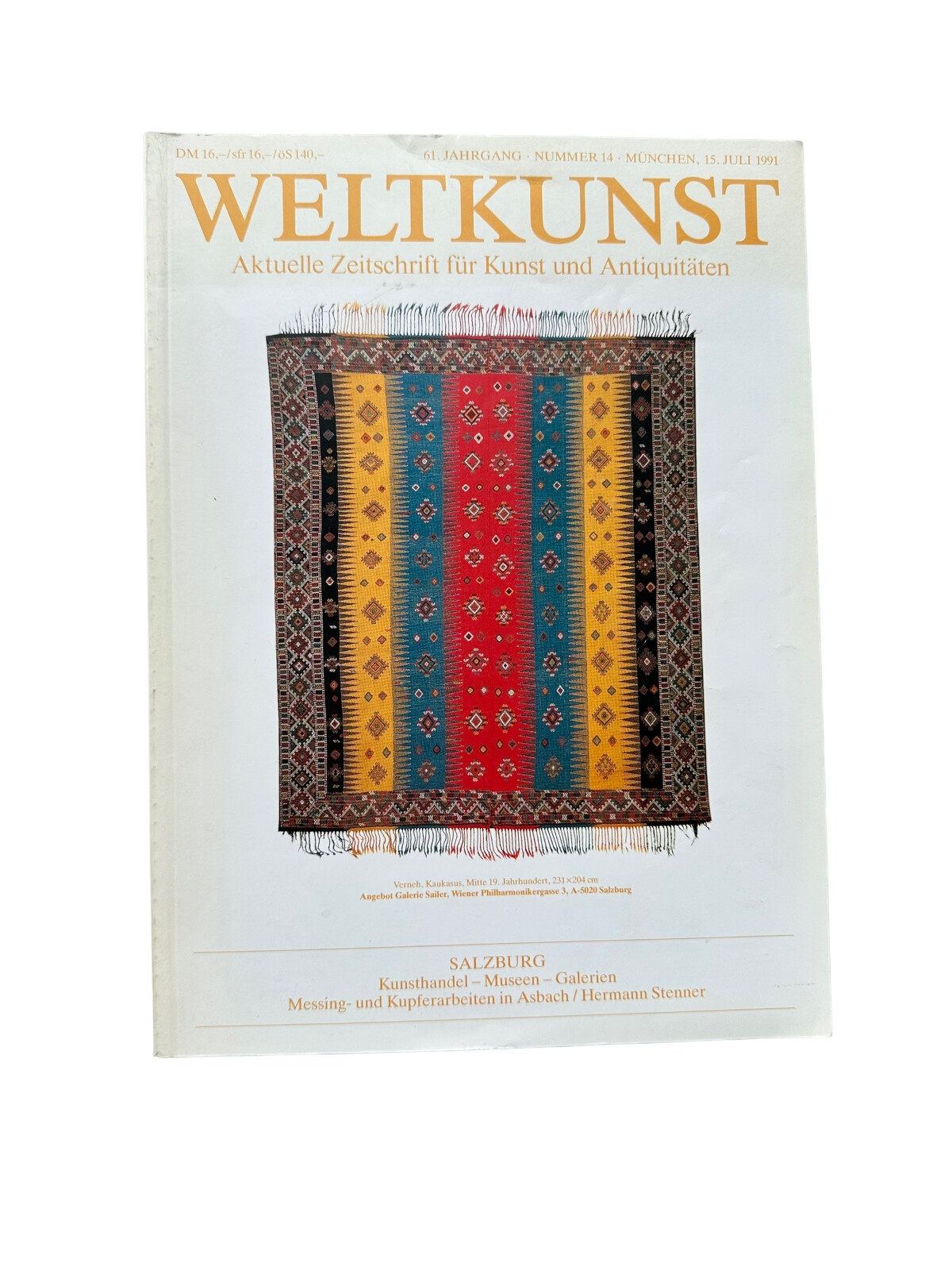 4779 C. A. Breuer WELTKUNST. AKTUELLE ZEITSCHRIFT FÜR KUNST UND ANTIQUITÄTEN.