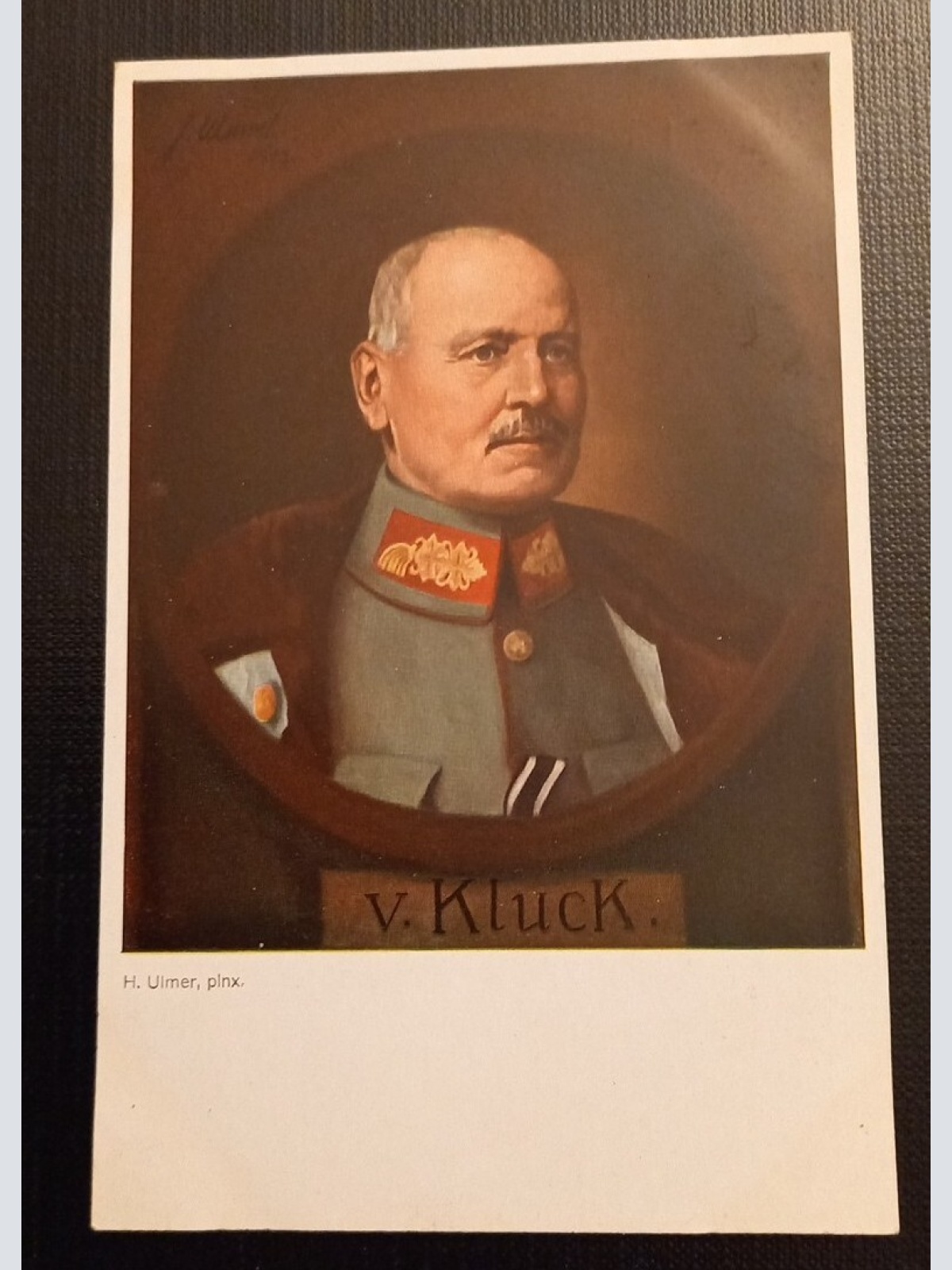 Generaloberst Preußen Alexander V. Kluck Künstlerkarte H. Ulmer 50183 Ga SH1