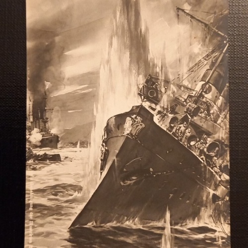 Die Emden Vernichtet Bei Pulo Pinang Den Russischen Kreuzer Schemtschug 50166 Ga