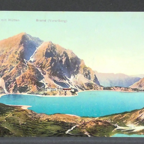 Lünersee mit Hütten Brand Vorarlberg JW 500220 F