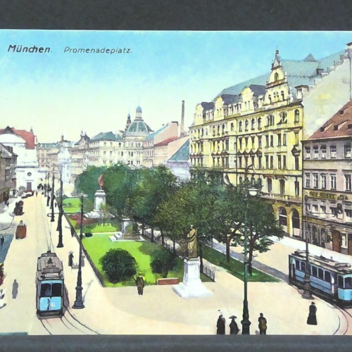 München Promenadenplatz Gemälde JW 500230 F