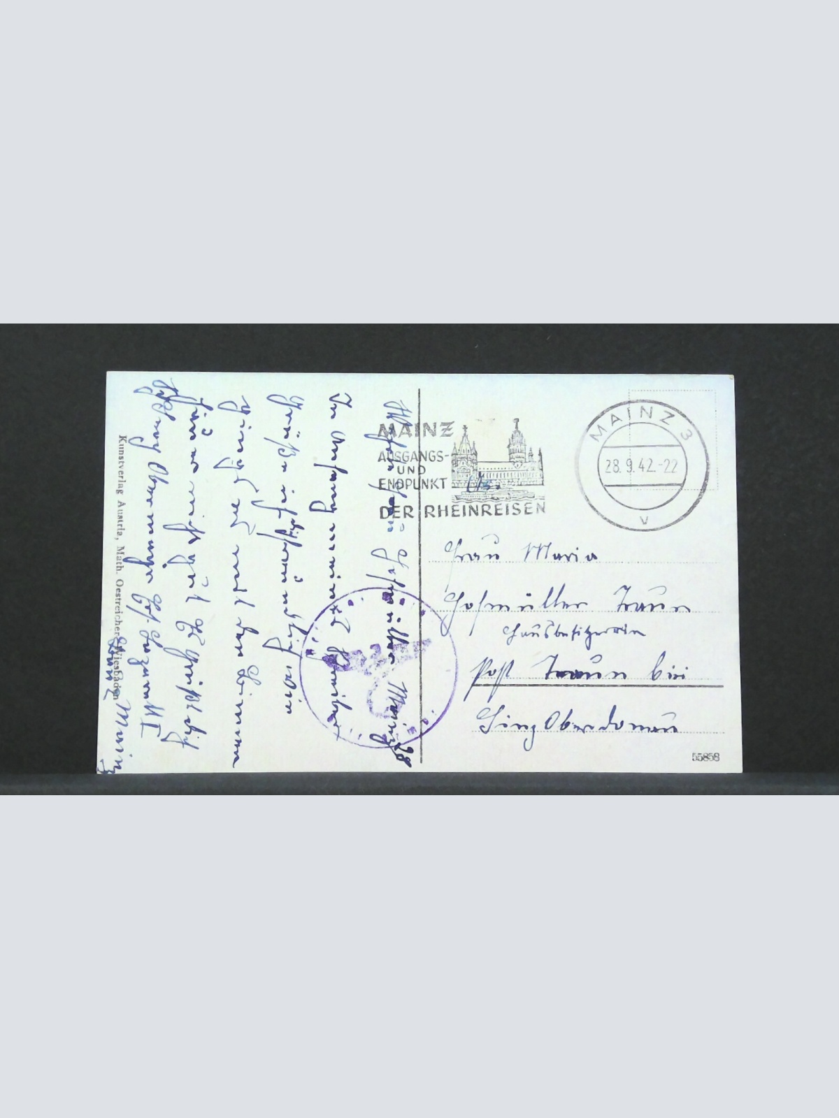 Mainz Total vom Stephansturm Gemälde JW 0249 F