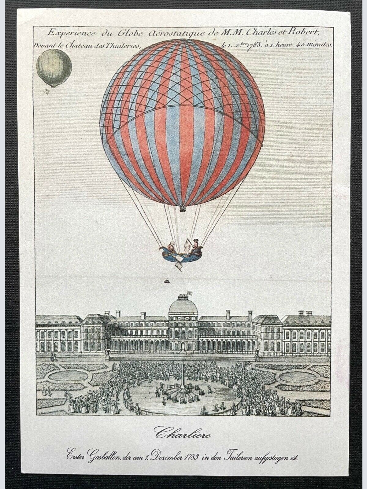 Postkarte 200 Jahre Ballonfahrt Reco 1150 Wien 1984 ca.14,7x10,4cm 410343