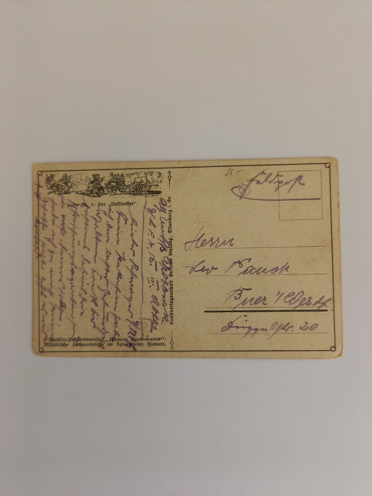 Künstlerkarte Der Volltreffer 20410 GR