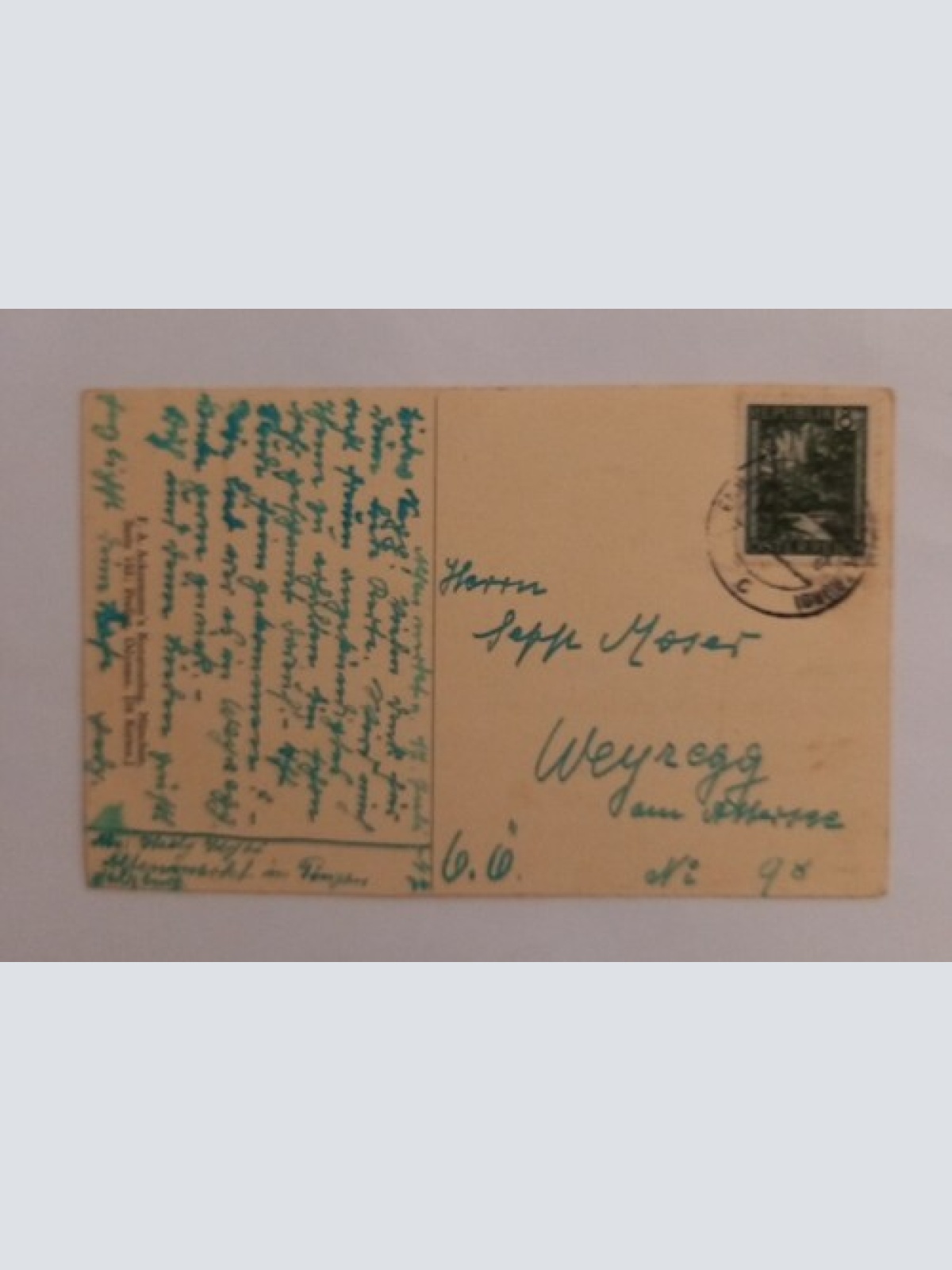 Künstlerkarte Landung auf Ithaka Odyssee 600647A gr D