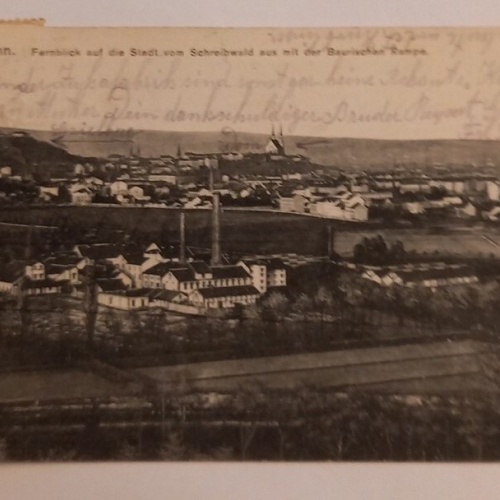 Brünn Fernblick auf die Stadt mit der Baurischen Rampe 600663A gr D