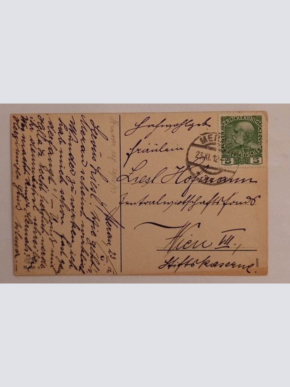 Kurort Meran Süd Tirol mit Steinernem Steg. 600673A gr D