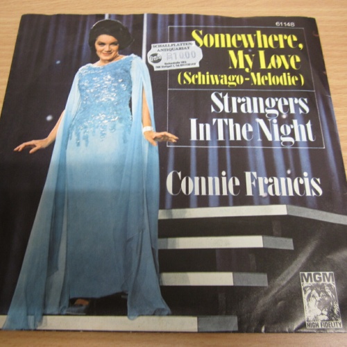 Single / Connie Francis ?– Somewhere, My Love     / DE Press / RAR /