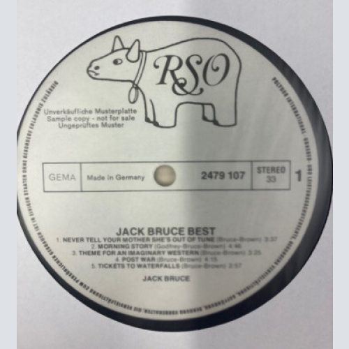 Jack Bruce - At His Best (2xLP, Album, Promo)