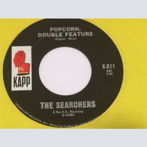 The Searchers - Popcorn, Double Feature (7", Single, Mono)