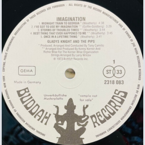 Gladys Knight & The Pips* - Imagination (LP, Album, Promo)