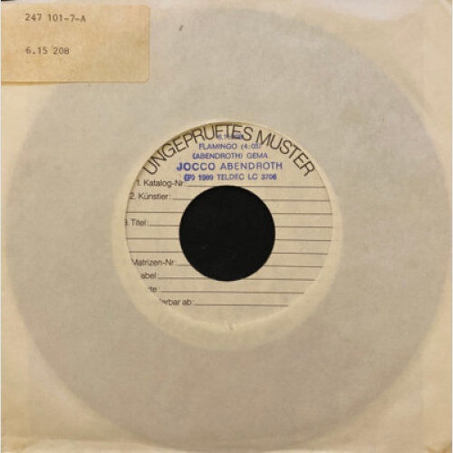 Jocco Abendroth - Flamingo (7", S/Sided, Single, Promo)