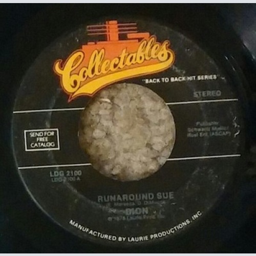 Dion (3) / Dion & The Belmonts - Runaround Sue / I Wonder Why (7", Single)