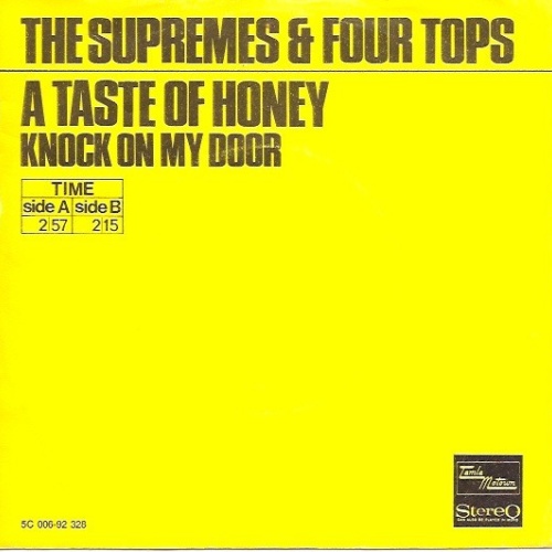 The Supremes & Four Tops - A Taste Of Honey  (7", Single, Yel)