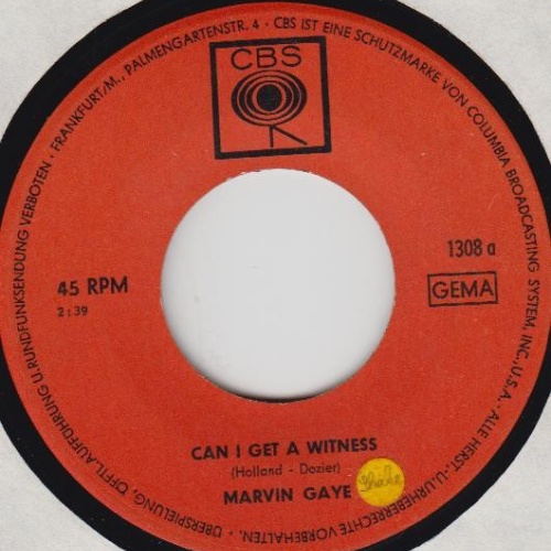 Marvin Gaye - Can I Get A Witness (7", Single)
