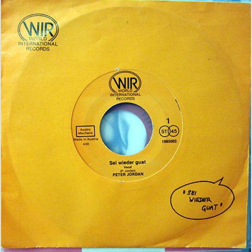 Single / PETER JORDAN / AUSTRIA / RARITÄT /