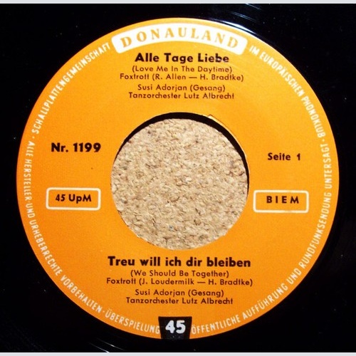 Susanne Adorjan / Rockie Jackson - Alle Tage Liebe / Treu Will Ich Dir Bleibe...