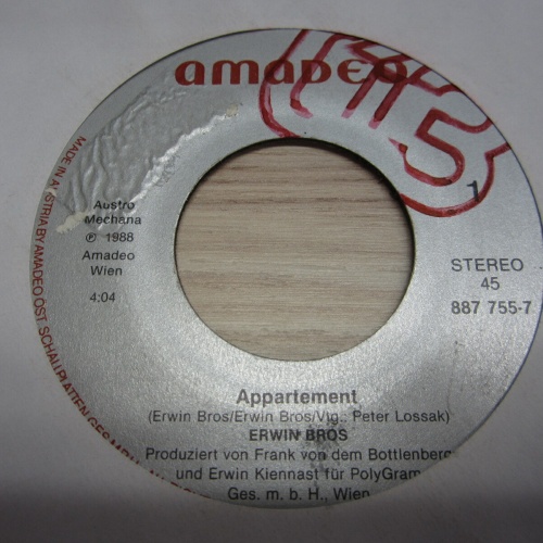 Single / Erwin Bros ?– Appartement   / AUT   PRESS /   RAR /