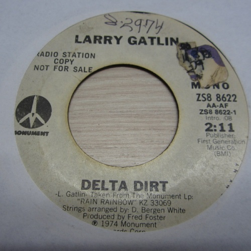Single  /  Larry Gatlin ?– Delta Dirt / PROMO / RAR /  US PRESS /