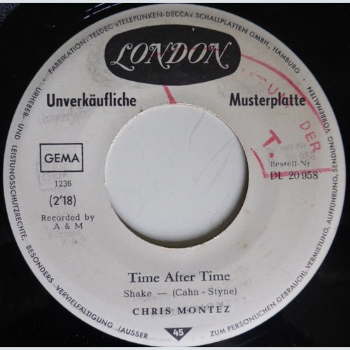Chris Montez - Time After Time (7", Single, Promo)