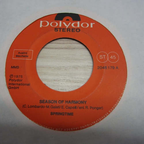 Single /  Springtime  ?– Season Of Harmony  / AUT   PRESS /   RAR /