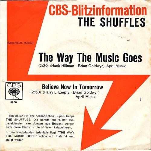 The Shuffles - The Way The Music Goes (7", Single, Promo)